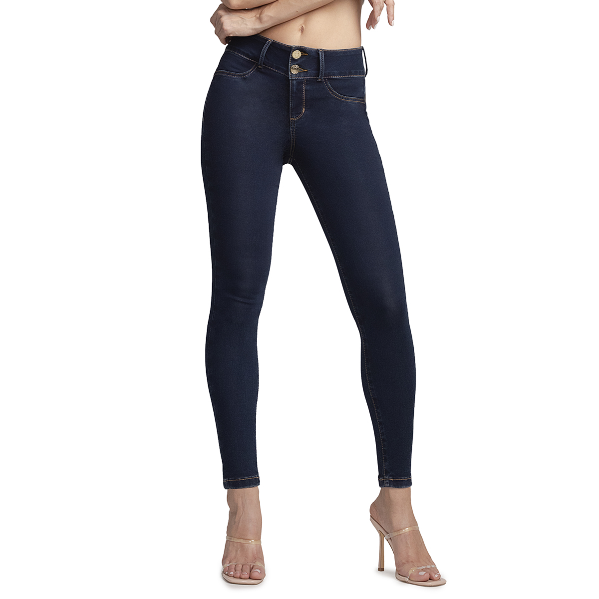 Foto 2 pulgar | Jeans Super Skinny Mujer Push Up Cintura Media Seven Jeans 1170indi