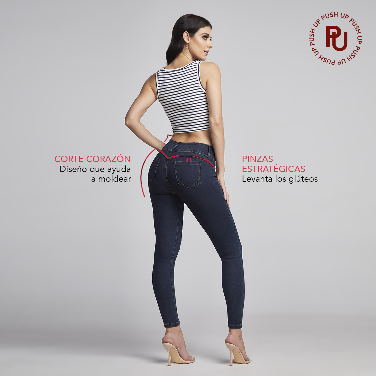 Foto 7 pulgar | Jeans Super Skinny Mujer Push Up Cintura Media Seven Jeans 1170indi