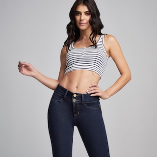 Foto 7 | Jeans Super Skinny Mujer Push Up Cintura Media Seven Jeans 1170indi