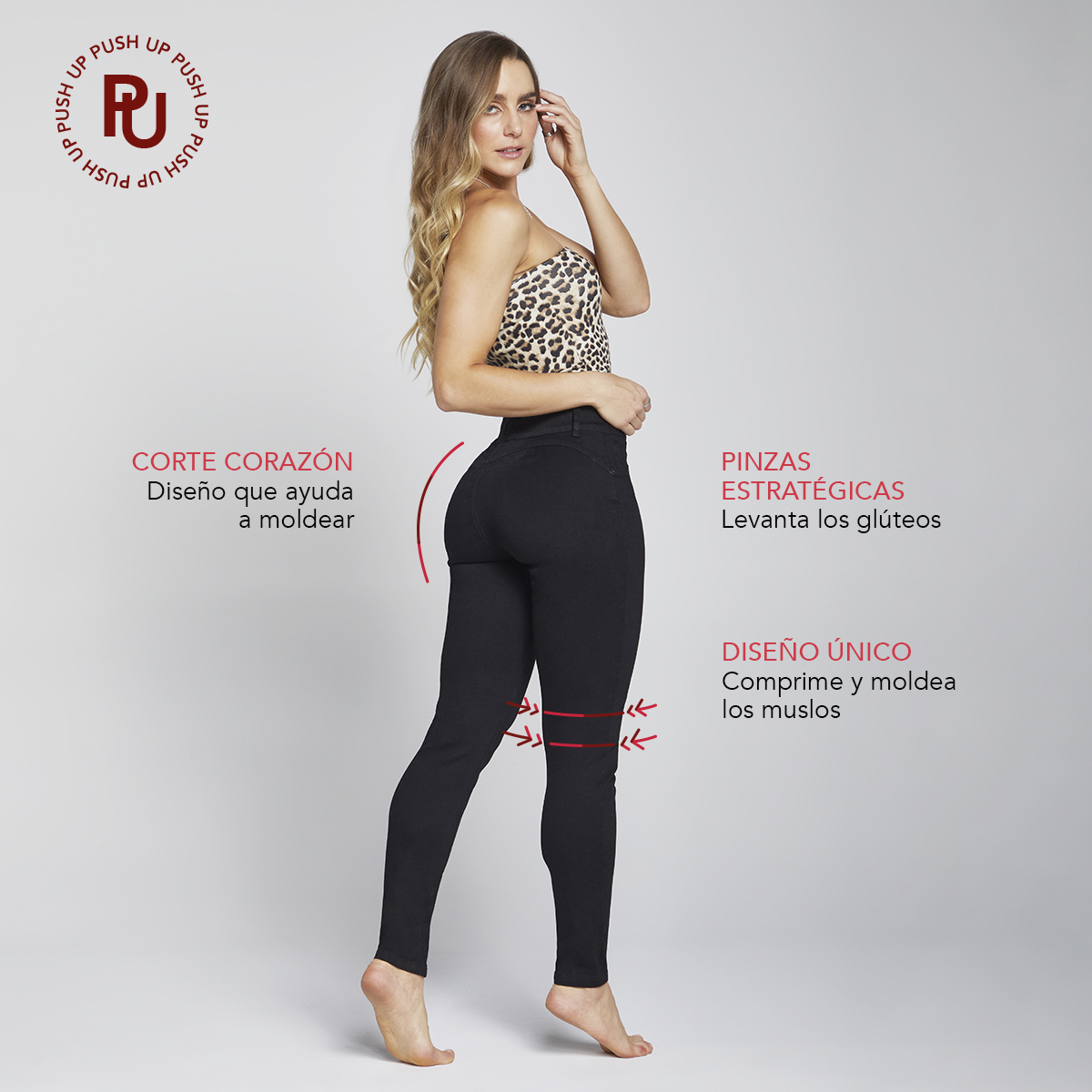 Foto 7 pulgar | Jeans Super Skinny Mujer Push Up Cintura Alta Seven Jeans 0118ngro