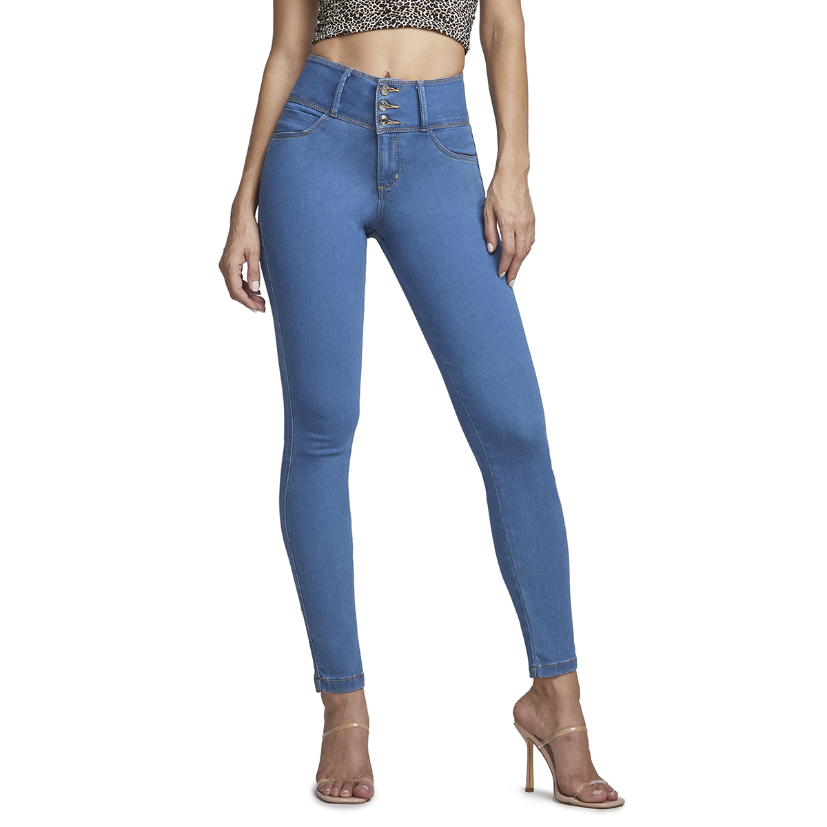 Foto 1 | Jeans Super Skinny Mujer Push Up Cintura Alta Seven Jeans 0117stme