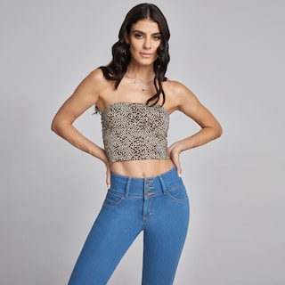Foto 7 | Jeans Super Skinny Mujer Push Up Cintura Alta Seven Jeans 0117stme