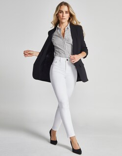 Foto 6 | Jeans Mujer Super Skinny Cintura Alta 4226blco Seven Jeans