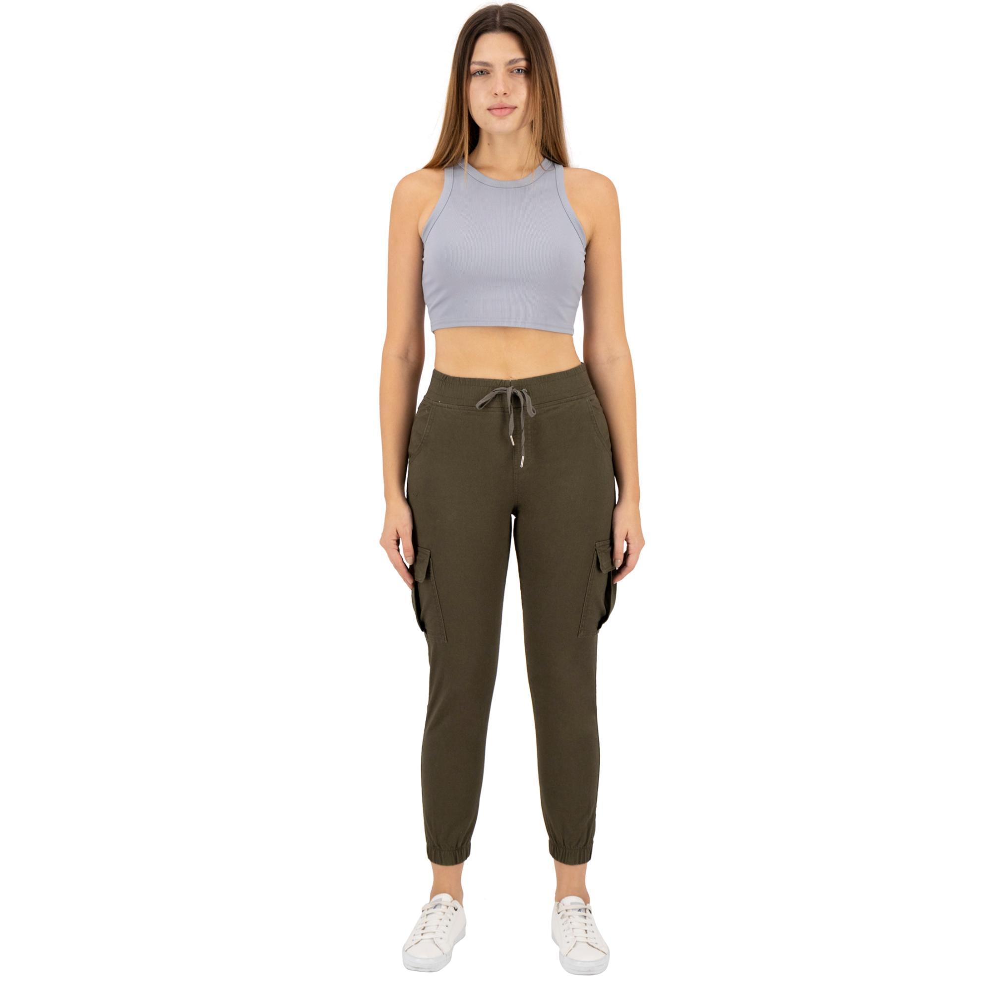 Foto 3 pulgar | Pantalón Britos Jeans Mujer Jogger Verde Militar 024835