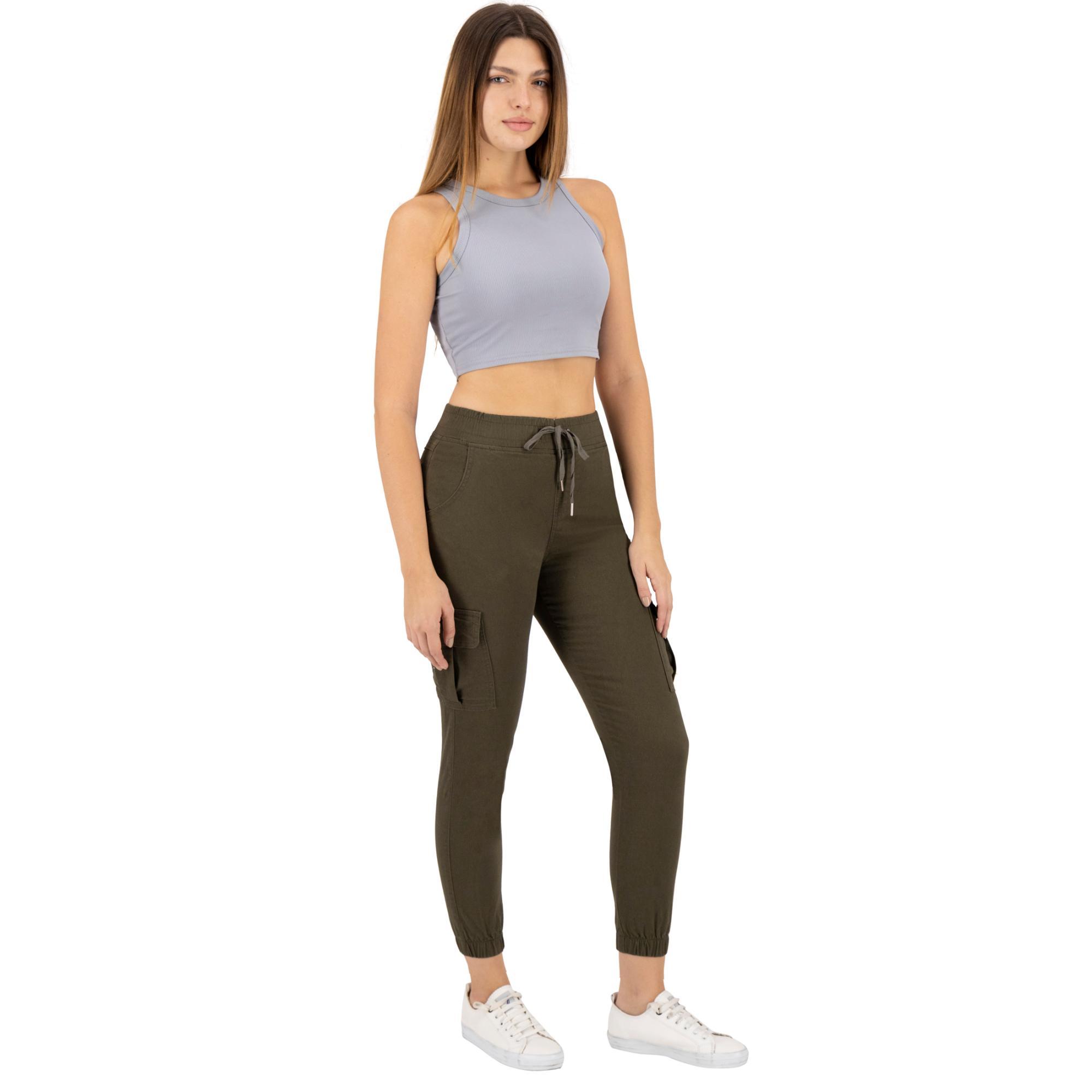 Foto 5 pulgar | Pantalón Britos Jeans Mujer Jogger Verde Militar 024835