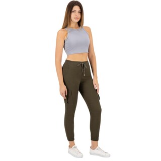 Foto 4 | Pantalón Britos Jeans Mujer Jogger Verde Militar 024835