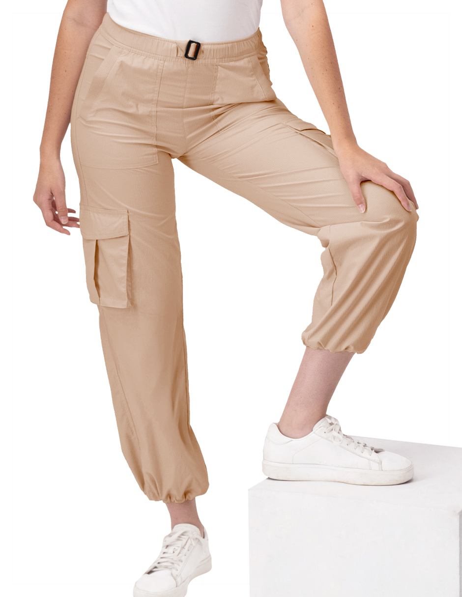 Foto 2 pulgar | Pantalon Jogger Villacrg-le2505 Mujer Roosevelt Camel