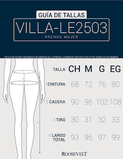 Foto 7 | Pantalon Jogger Villa-le2503 Mujer Roosevelt Azul
