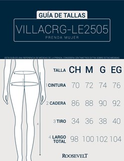 Foto 6 | Pantalon Jogger Villacrg-le2505 Mujer Roosevelt Negro