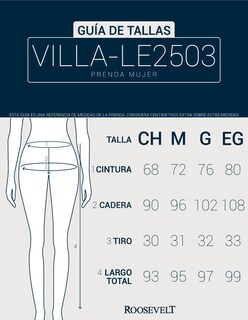 Foto 7 | Pantalon Jogger Villa-le2503 Mujer Roosevelt Beige