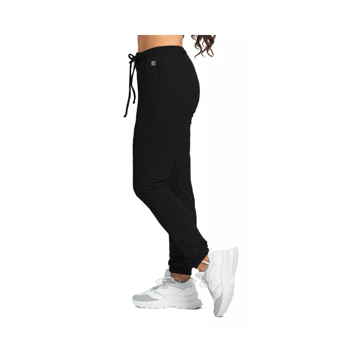 Foto 3 pulgar | Pants Jogger Dama Slim Fit Talla Ech/ch Eo Safe Imports Esi-15335 Negro