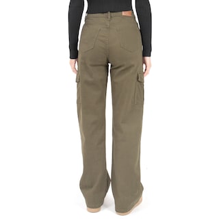 Foto 3 | Pantalón Cargo Lady Twill High Waist Para Mujer