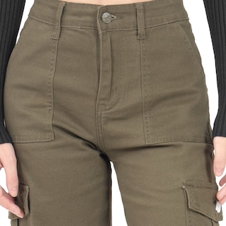 Foto 4 | Pantalón Cargo Lady Twill High Waist Para Mujer