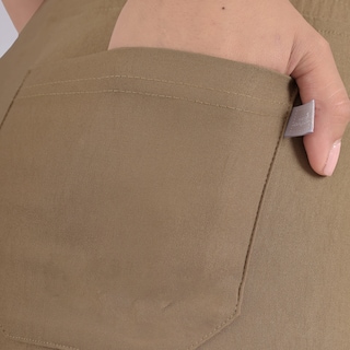 Foto 6 | Pantalón Tipo Cargo Mujer Creado Para Realzar Cintura Beige Sea Brazil
