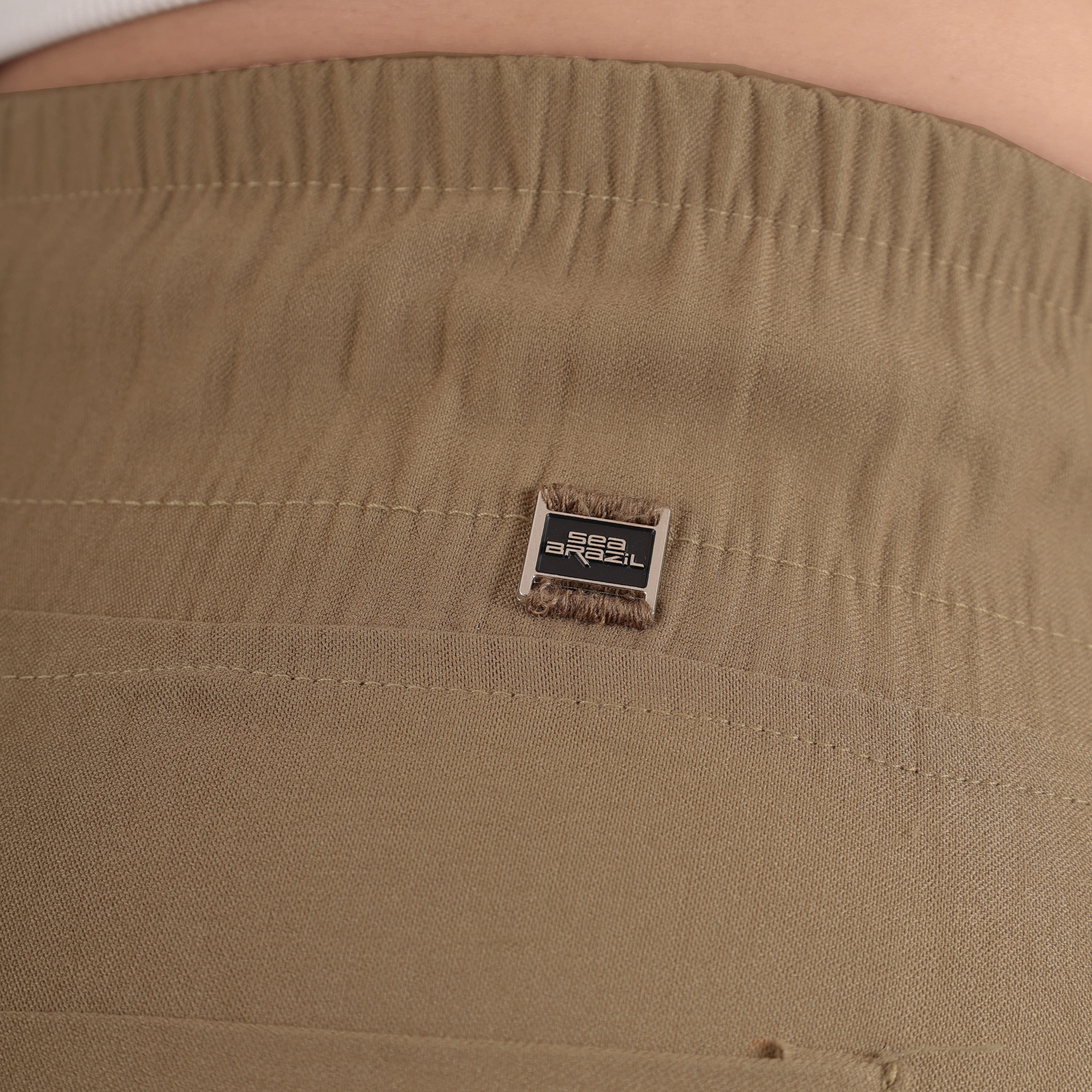 Foto 9 pulgar | Pantalón Tipo Cargo Mujer Creado Para Realzar Cintura Beige Sea Brazil