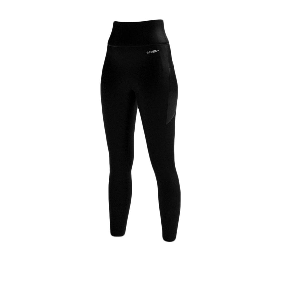 Foto 2 pulgar | Leggings con Bolsas Leven color Negro para Entrenamiento