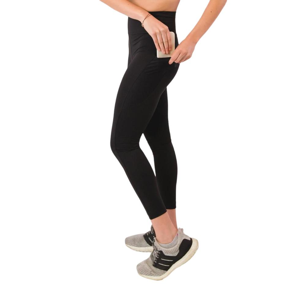 Foto 9 pulgar | Leggings con Bolsas Leven color Negro para Entrenamiento