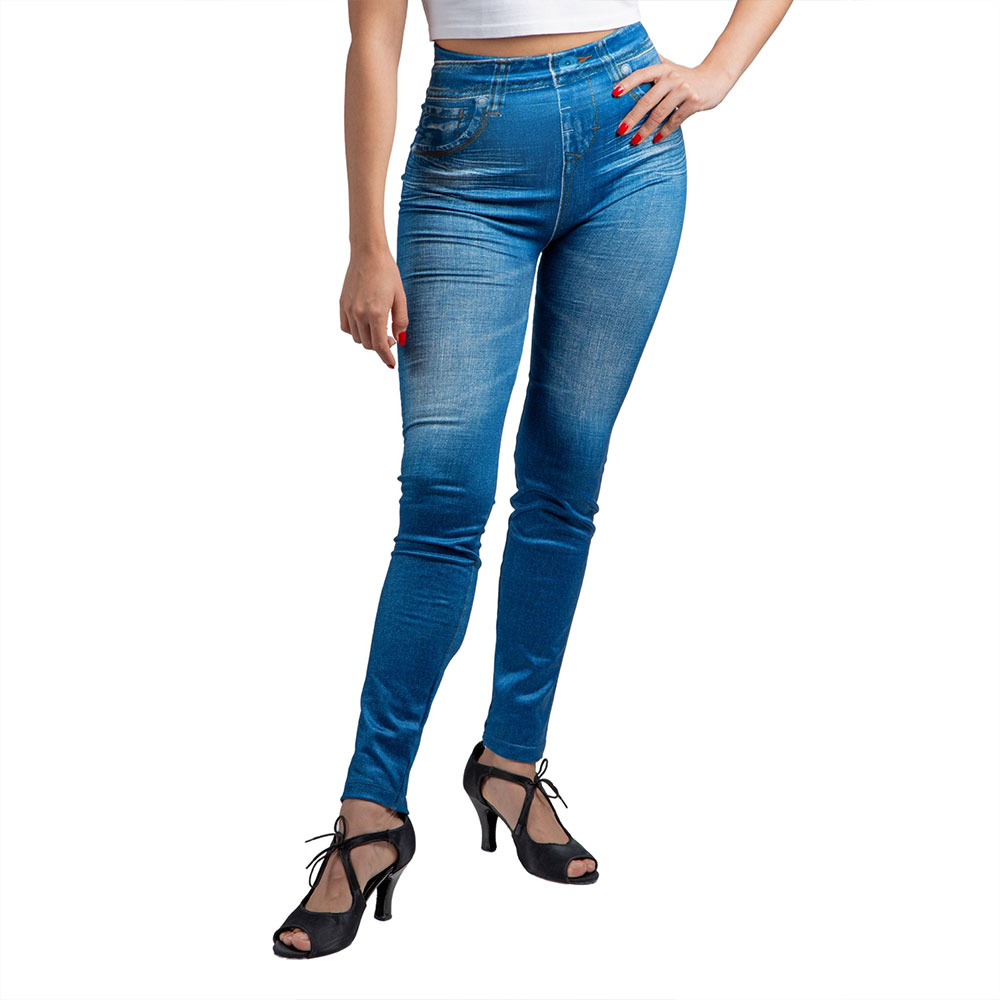 Jegging Strech Slim Unitalla Azul