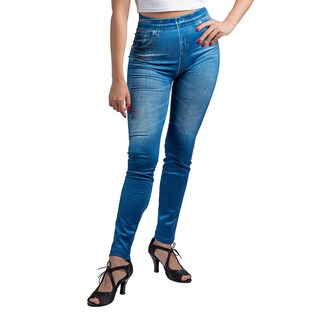 Foto 1 | Jegging Strech Slim Unitalla Azul