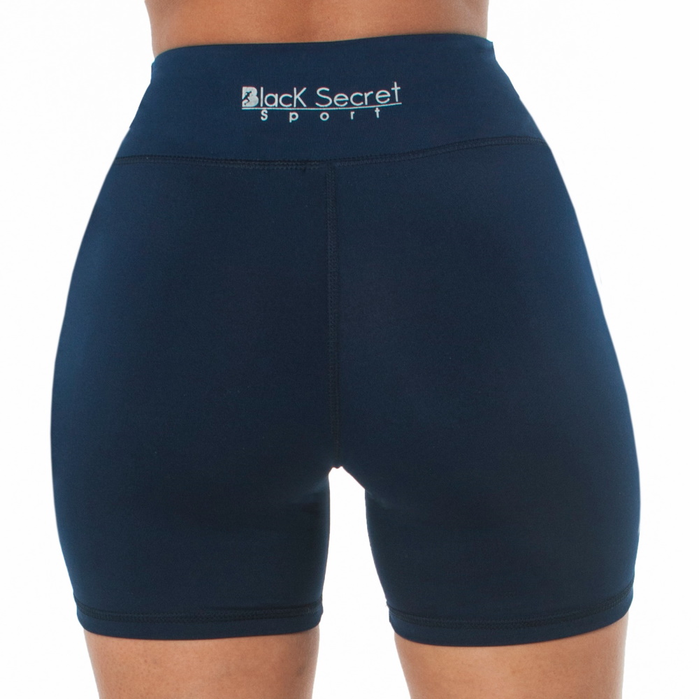 Foto 2 pulgar | Leggins Biker Black Secret Azul Marino para Mujer