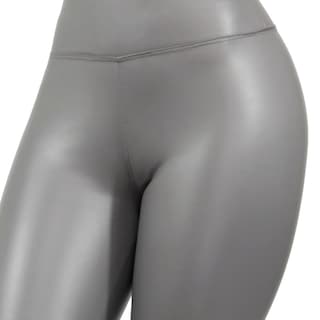 Foto 4 | Legging Elegante Casual Lic-0105 Gris Tipo Vinipiel