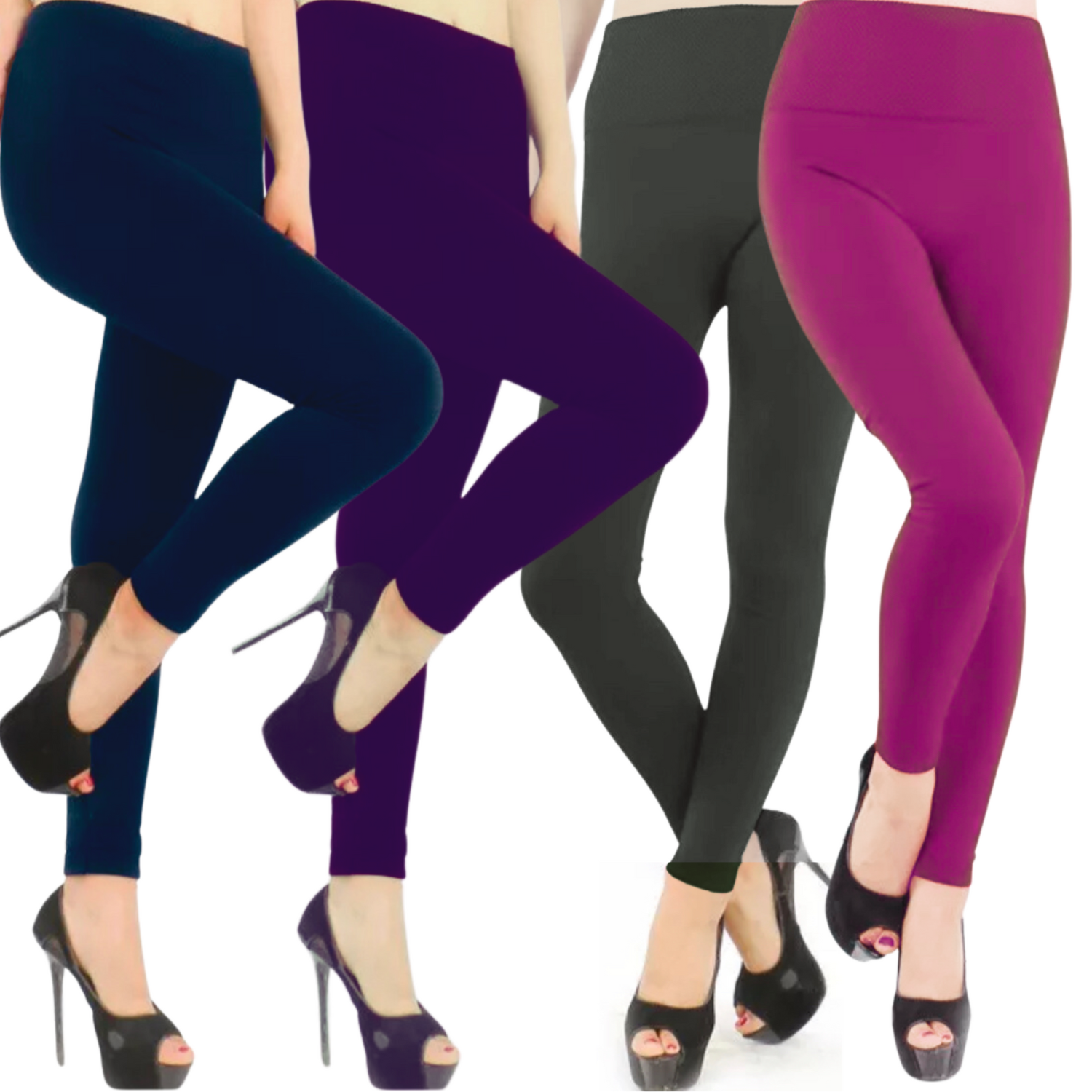 Leggings Térmico Afelpado para Mujer 4 Piezas