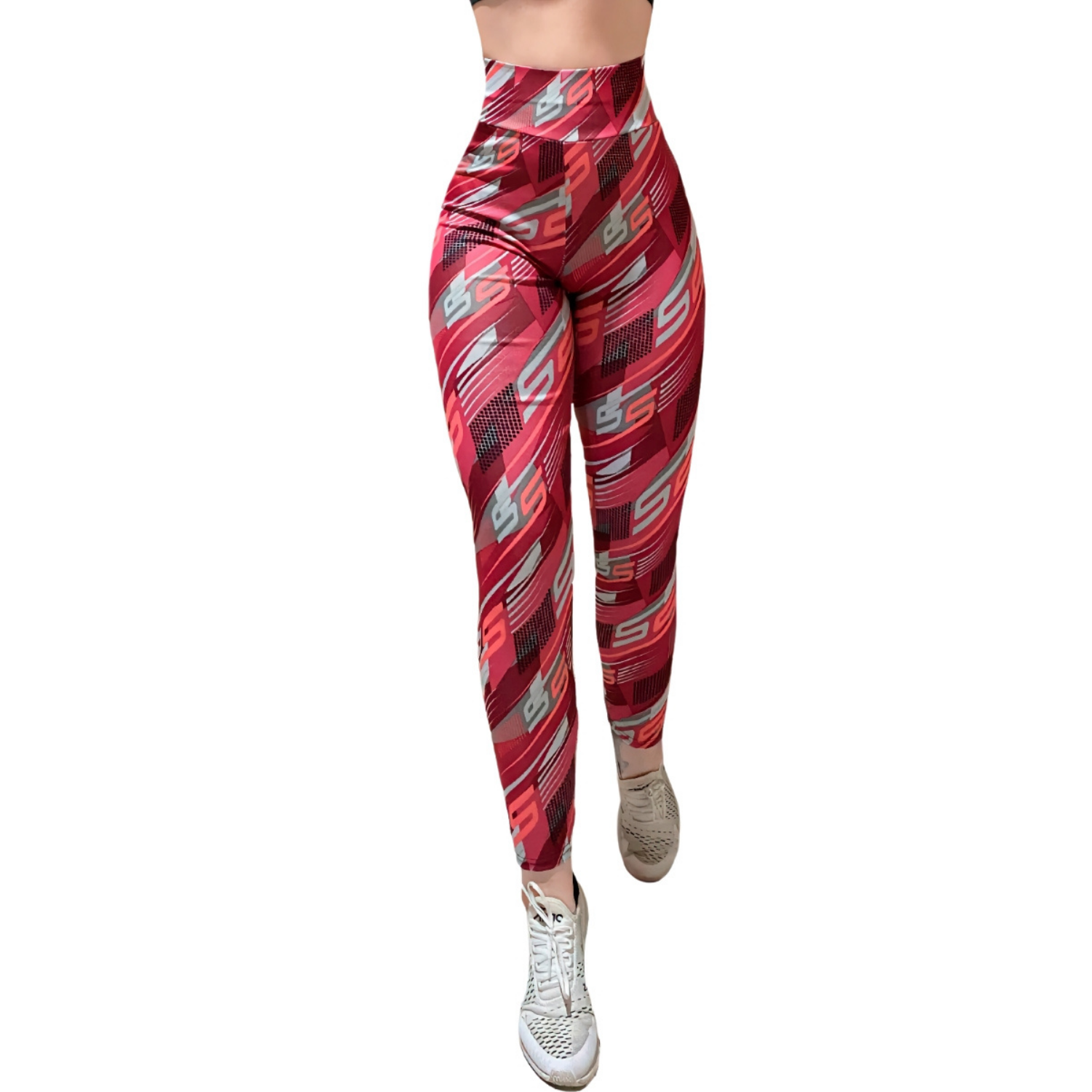 Foto 2 pulgar | Mallas Deportivas de Mujer Lic-066 Rojas Claro Gym Legging