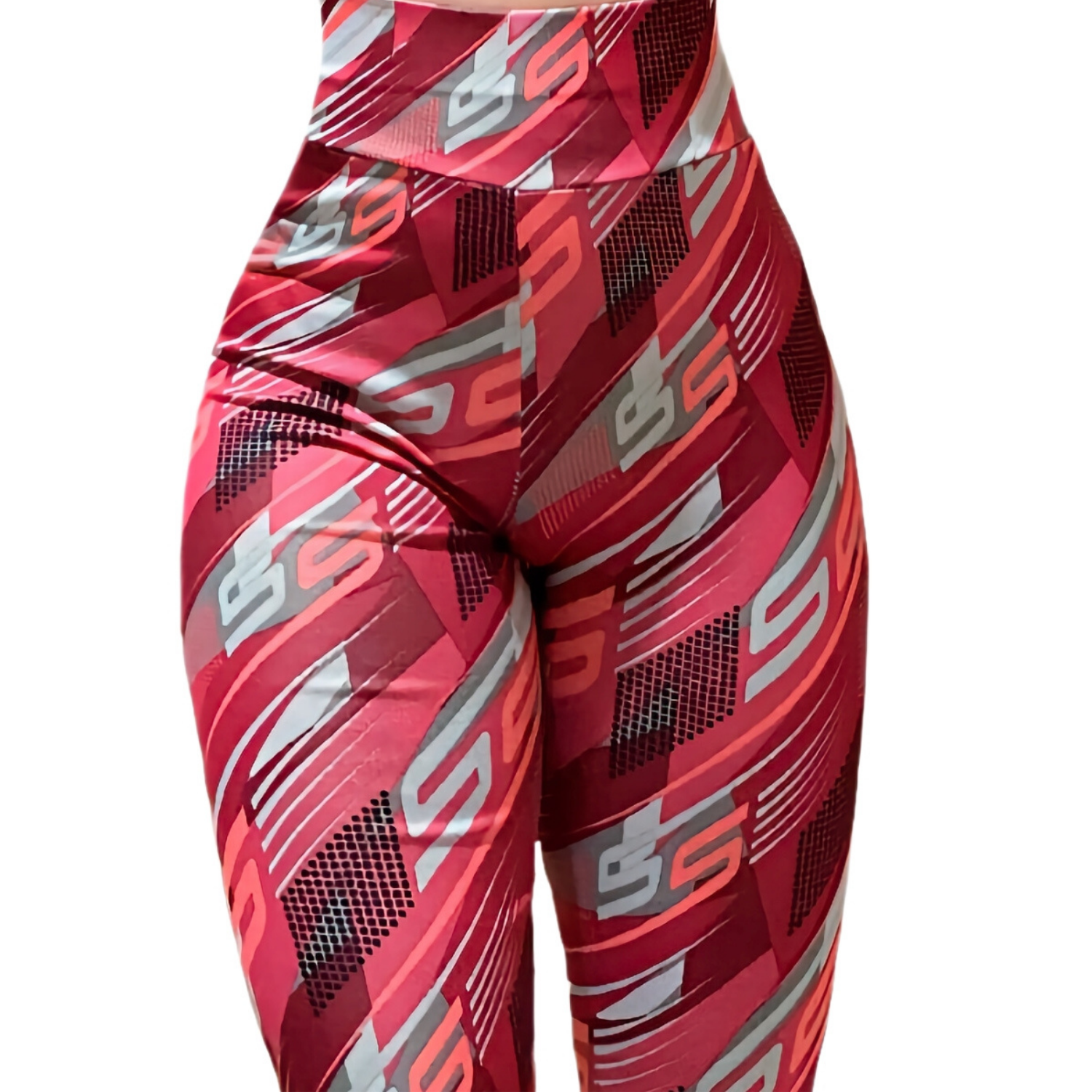 Foto 6 pulgar | Mallas Deportivas de Mujer Lic-066 Rojas Claro Gym Legging