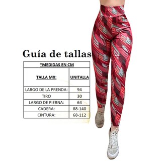 Foto 6 | Mallas Deportivas de Mujer Lic-066 Rojas Claro Gym Legging