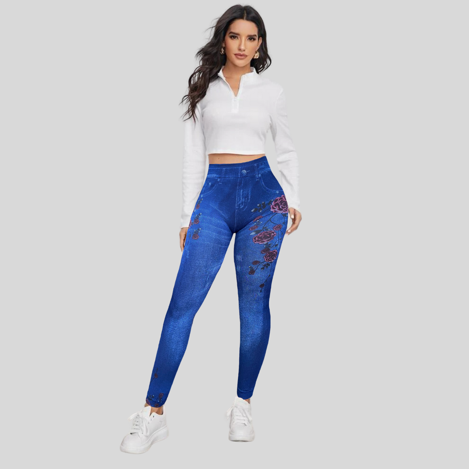 Foto 2 | Set de 2 Mallones Diseño Mezclilla Lic-055-2 Azules para Mujer