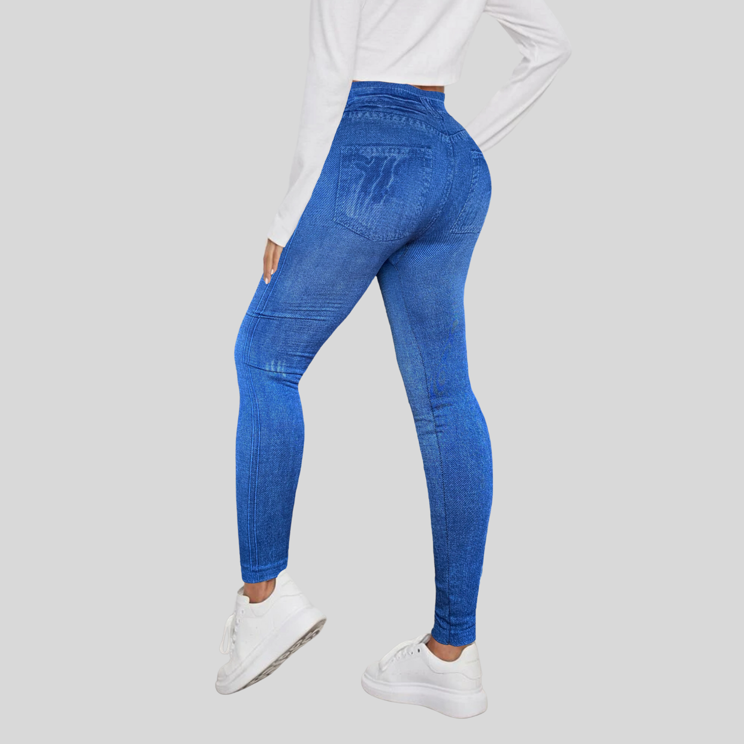 Foto 7 | Set de 2 Leggings Diseño Mezclilla Lic-055-2 para Mujer