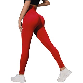 Foto 4 | Leggings Deportivos Rojos para Mujer