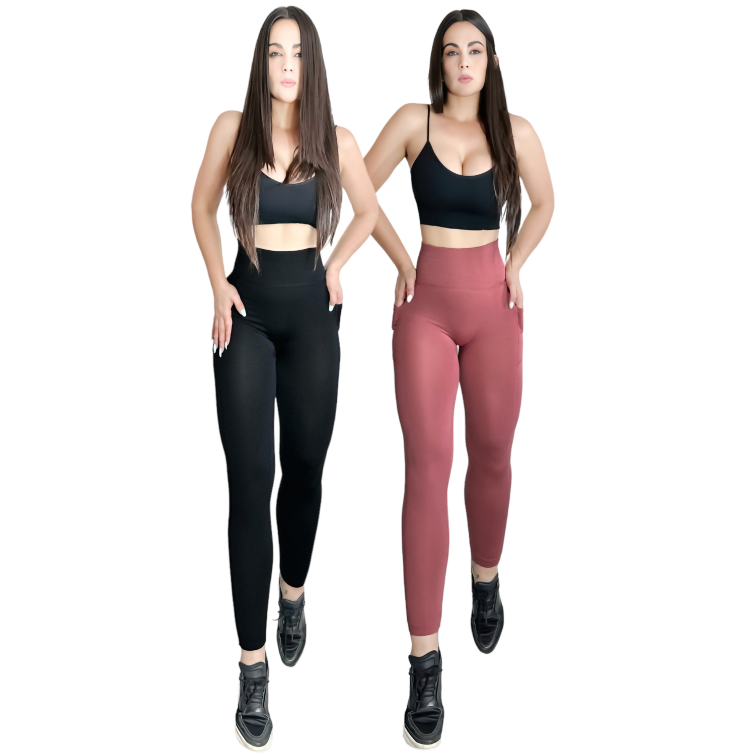 Set de 2 Mallones Deportivos Térmicos Dos Colores para Mujer