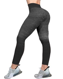 Foto 3 | Set De 3 Mallones Lic-083 Aqua/Morado/Azul Leggings Stretch de Mujer