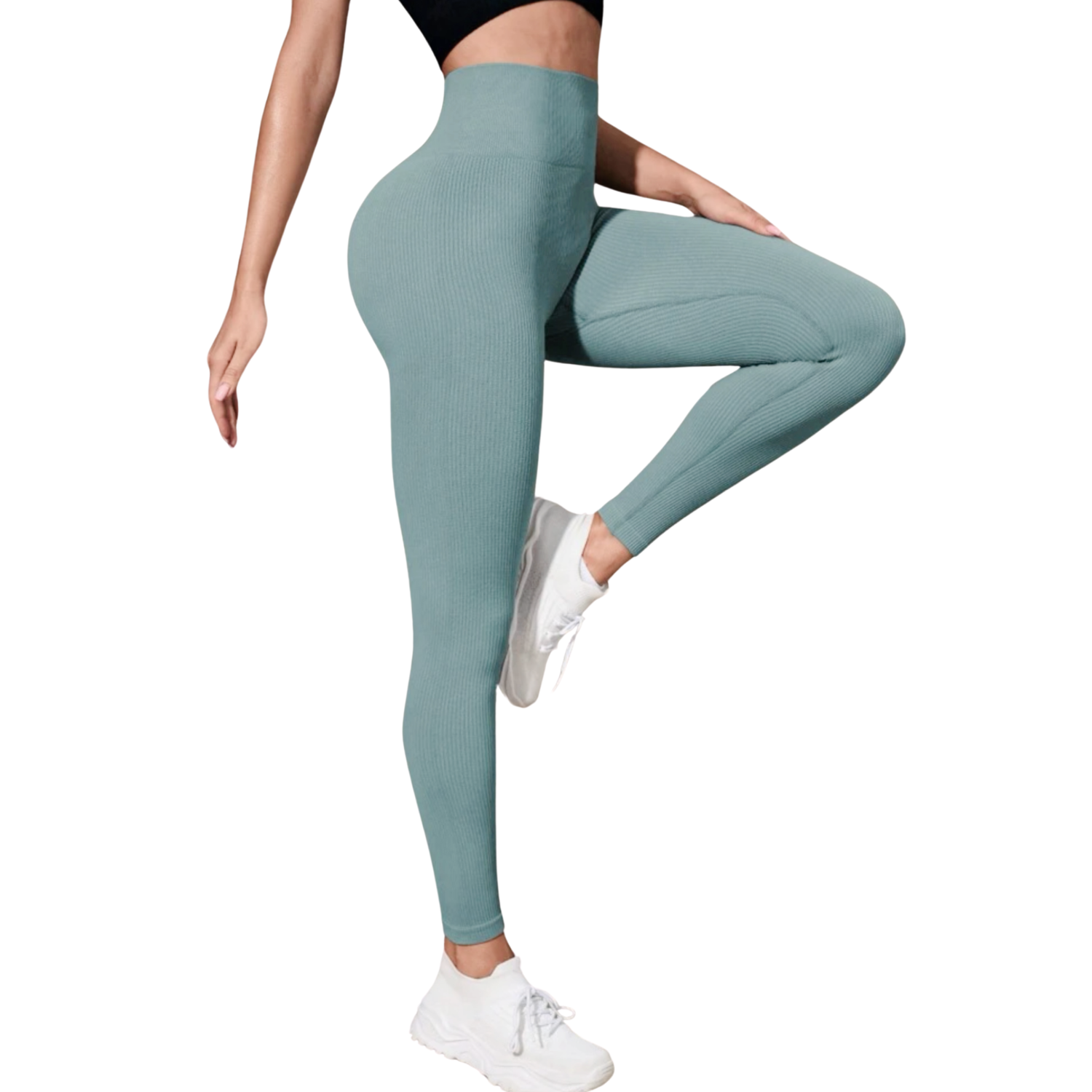 Foto 5 pulgar | Legging Deportivos Verde Menta para Mujer