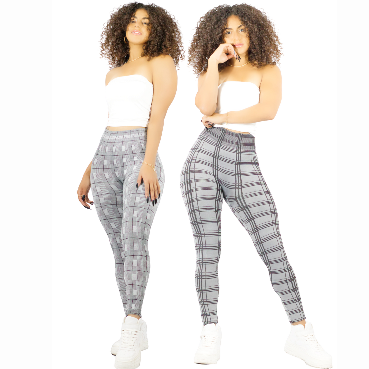 Leggings Grises 2 Piezas para Mujer
