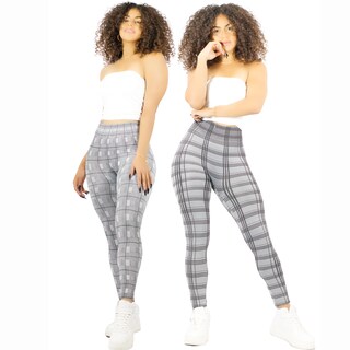 Foto 1 | Leggings Grises 2 Piezas para Mujer