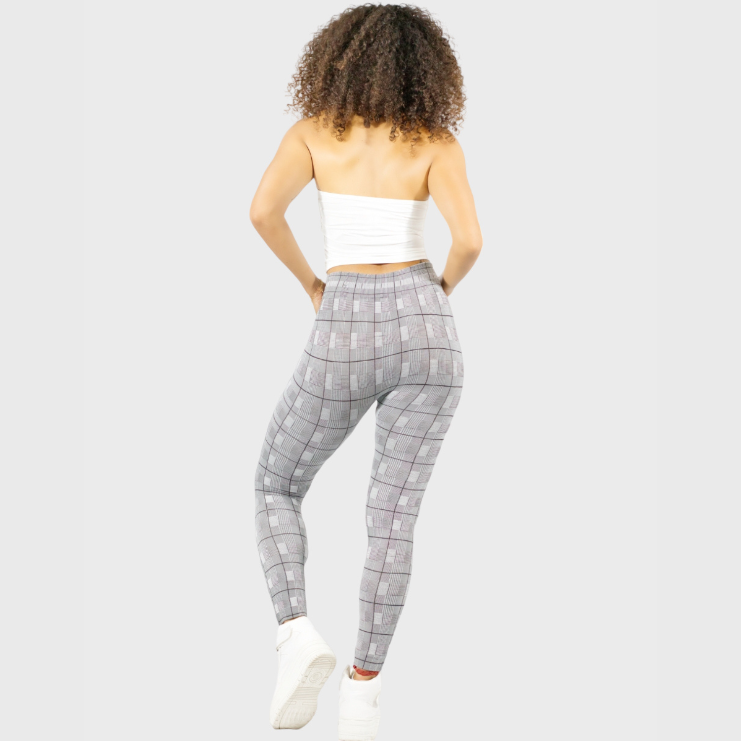 Foto 8 pulgar | Leggings Grises 2 Piezas para Mujer