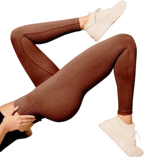 Foto 2 | Leggings Lic-083 Café para Mujer