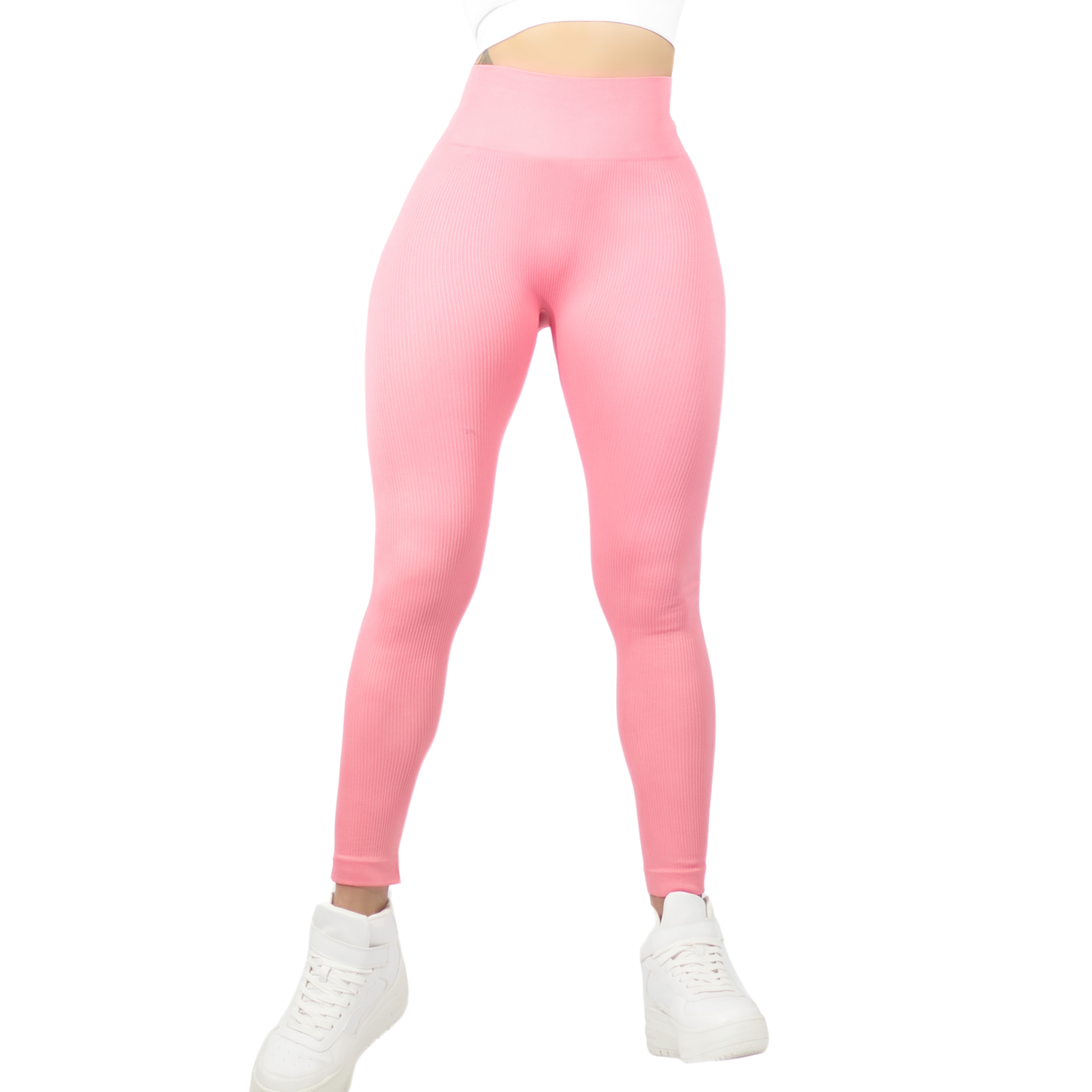 Foto 2 pulgar | Leggings Deportivos Rosas para Mujer