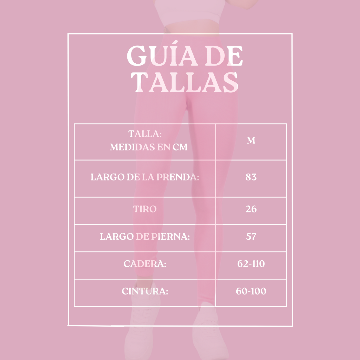Foto 6 pulgar | Leggings Deportivos Rosas para Mujer