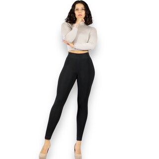 Foto 2 | Jeggings Negros Mallón Stretch para Mujer