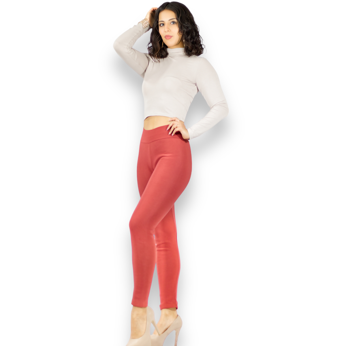Foto 3 pulgar | Jeggings Coral Mallón Stretch para Mujer