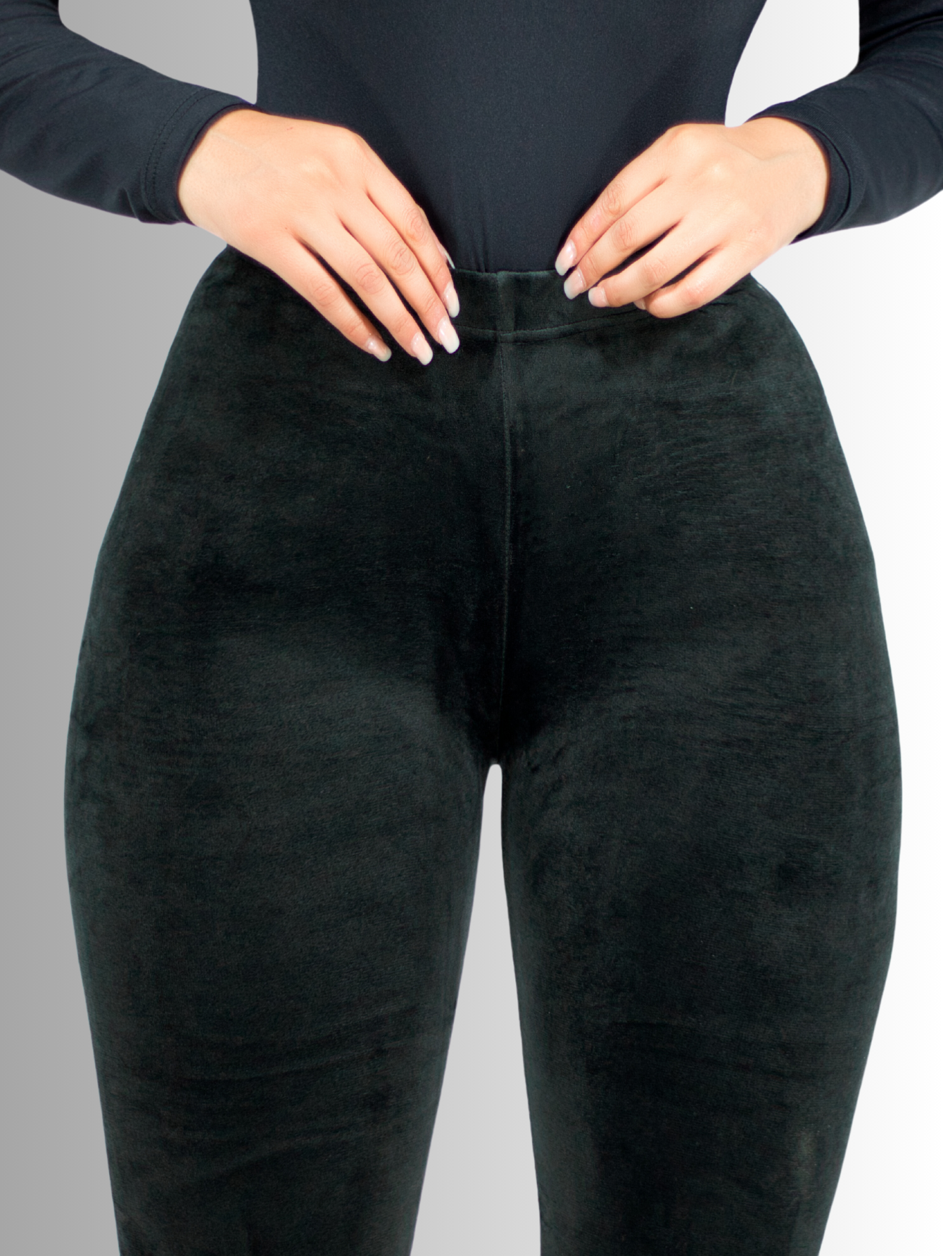 Foto 6 pulgar | Leggings De Mujer Lic-03 Negro Aterciopelado