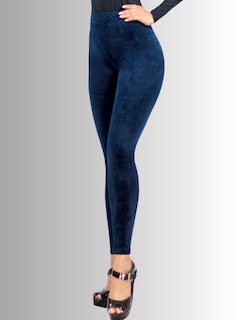 Foto 2 | Leggings De Mujer Lic-03 Marino Aterciopelado