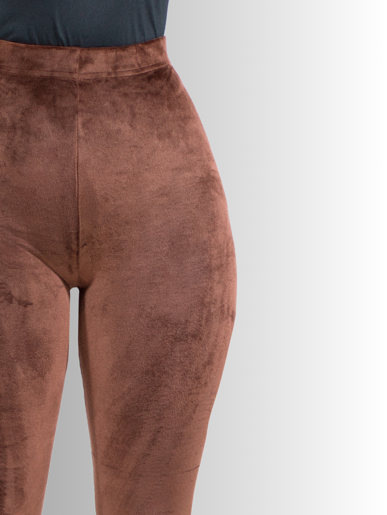 Foto 5 | Leggings De Mujer Lic-03 Café Aterciopelado