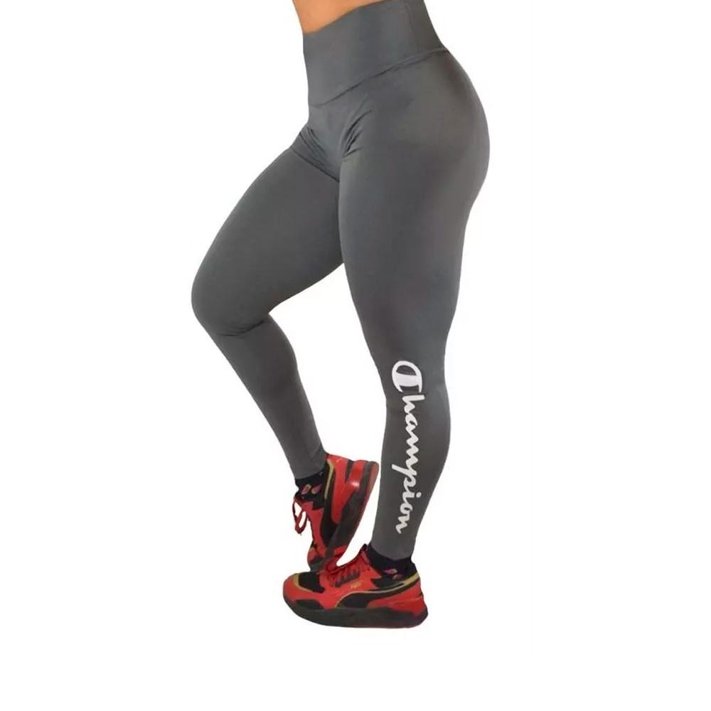 Foto 4 pulgar | Leggins Champion Grises para Mujer