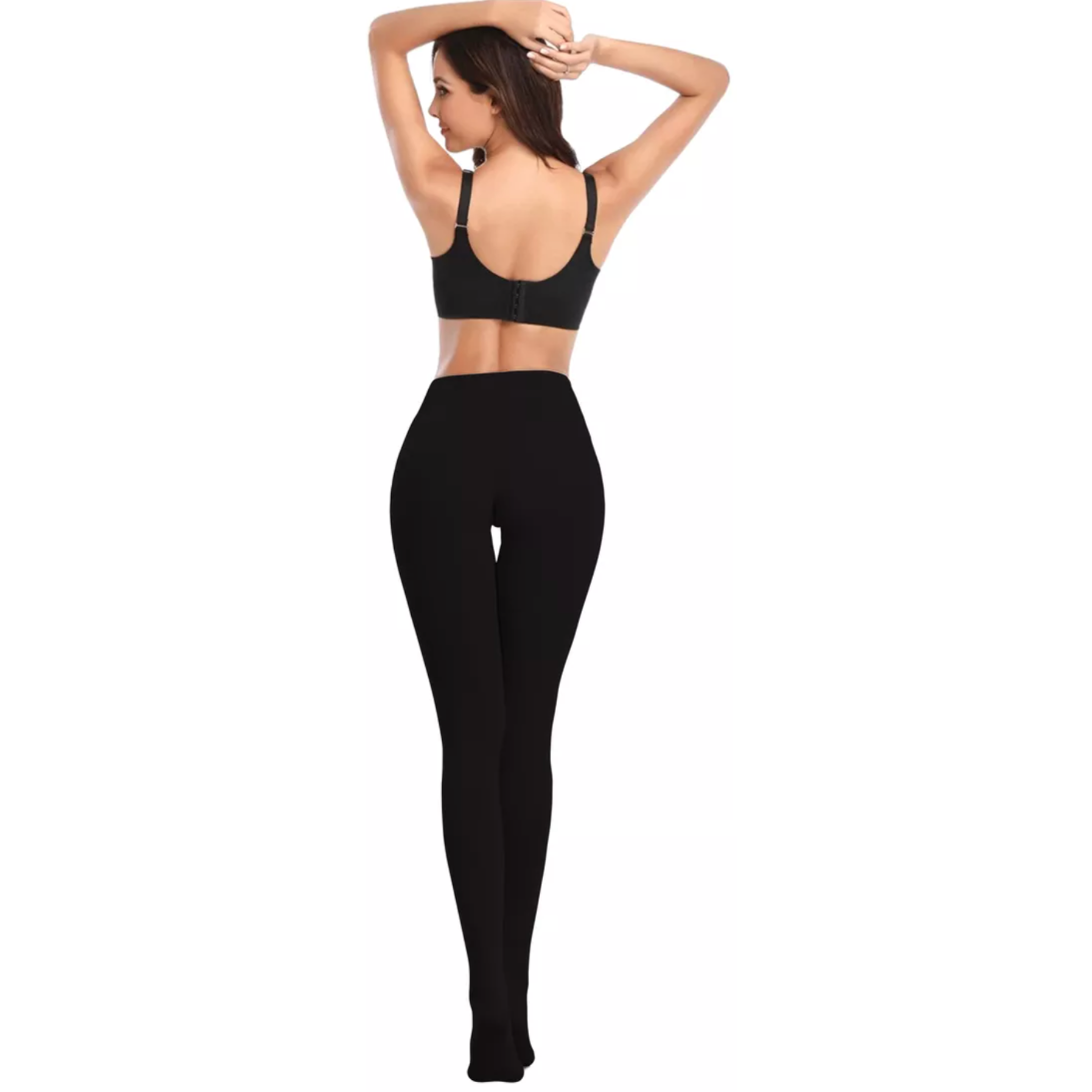 Foto 6 pulgar | Set de 2 Mallones Negros Leggings Térmicos para Mujer