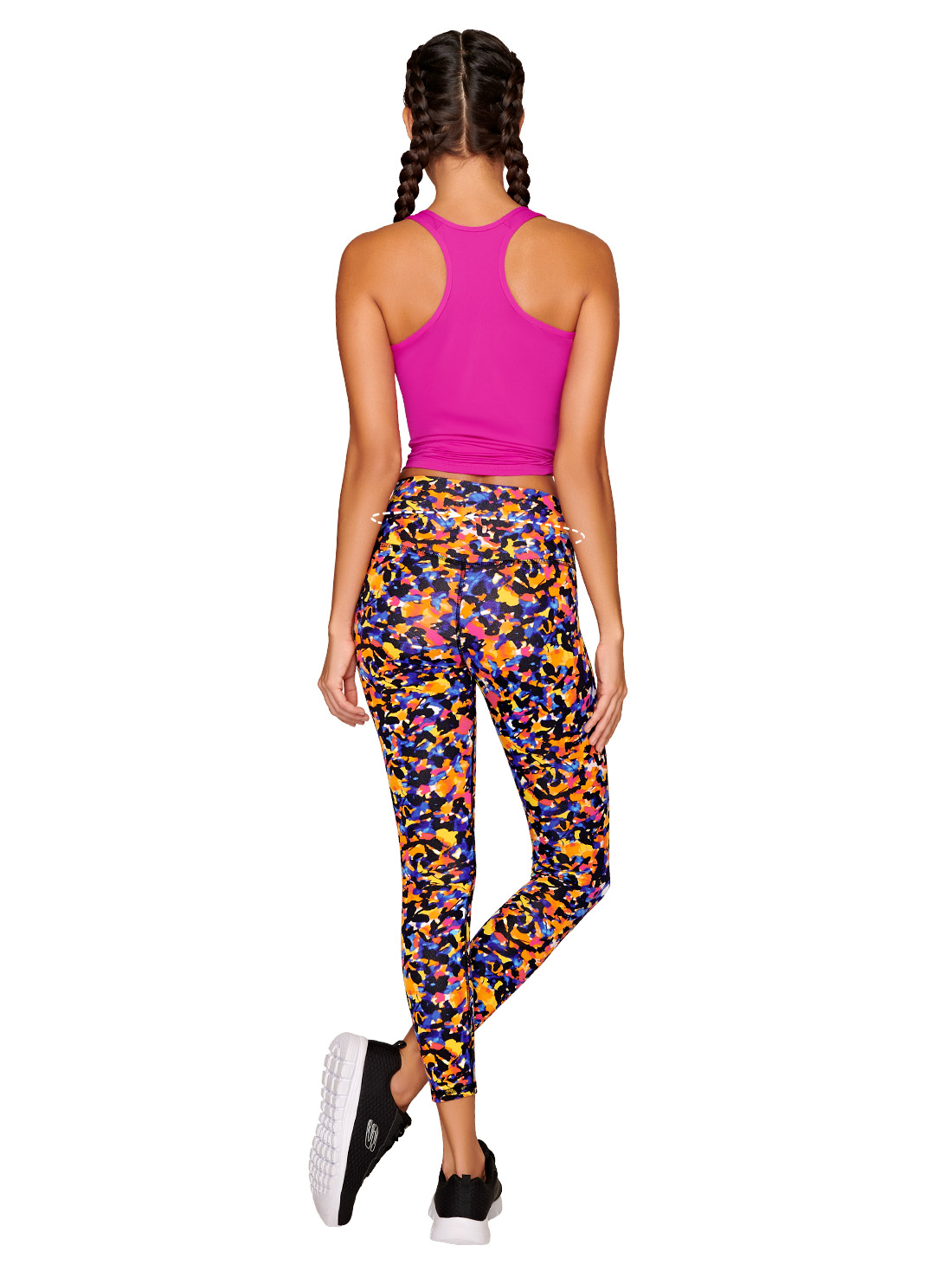 Foto 4 pulgar | Leggings Con Pretina Alta Ilusión 1797 Para Mujer