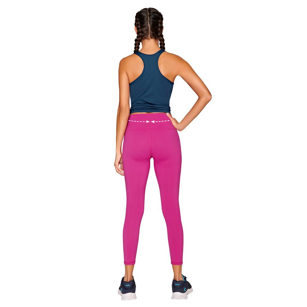 Foto 4 pulgar | Leggings Con Pretina Alta Ilusión 1797 Rosa